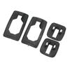 4Pcs Door Handle Seal Set Front Rear Left Right Rubber Black Easy To Install for III 3 Car