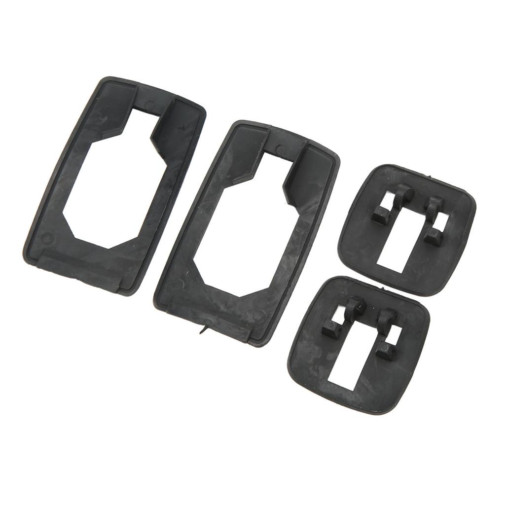 4Pcs Door Handle Seal Set Front Rear Left Right Rubber Black Easy To Install for III 3 Car