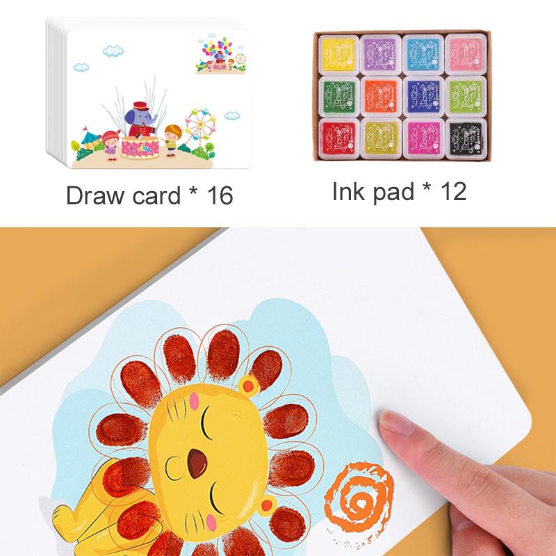 

16/32PCS DIY Finger Painting Drawing Toys For Kids Creative Coloring Graffiti Doodle Montessori Educational Toys Gifts