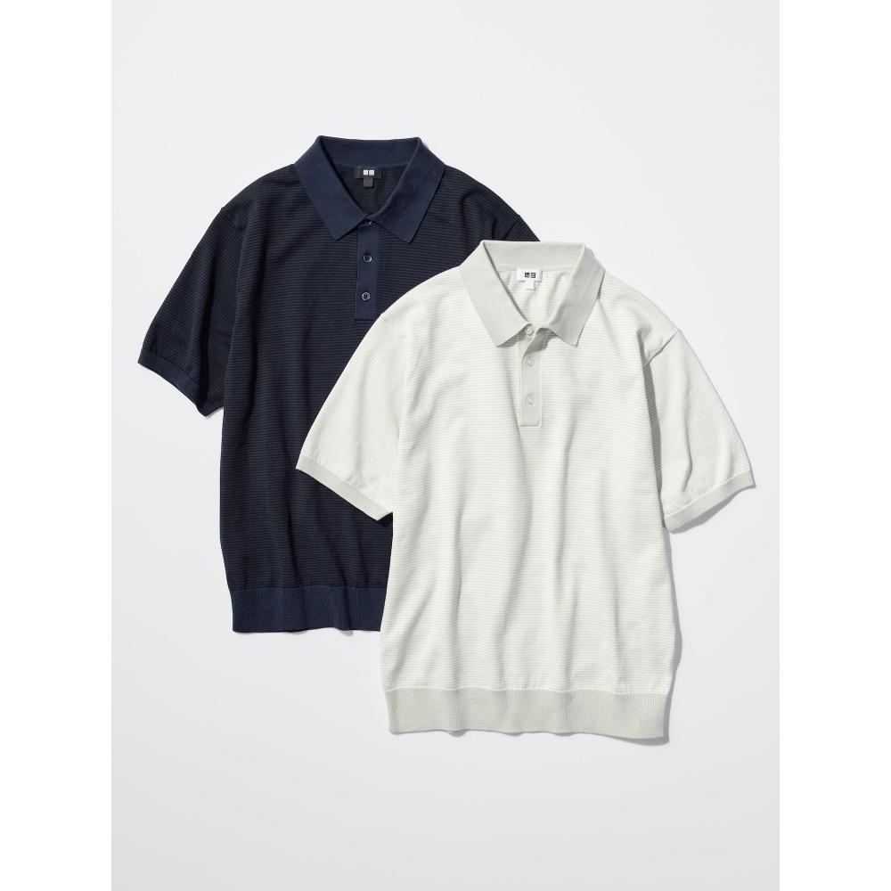 Uniqlo Japan Washable Knit Polo Sweater