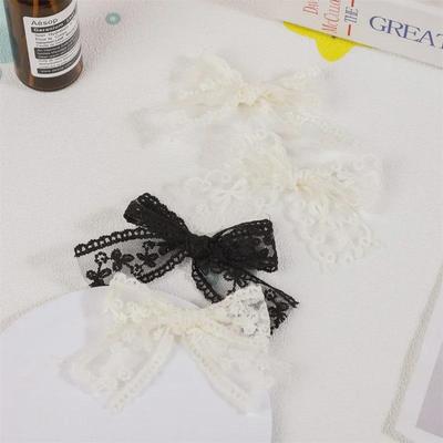Sweet Temperament Mesh Lace Bow Headdress - DIY Hair and Clothing Accessory
