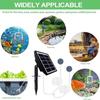 Low Noise Solar Oxygen Pump Durable Aquarium Air Pump Fish Tank Aerator  Courtyard