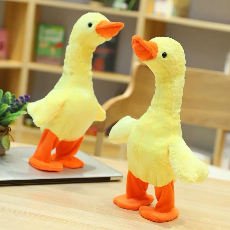 1Pcs Dancing With 138 Music Baby Toys Talking Singing And Walking Duck Musical Duck Plush Toy Christmas Gifts