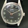 VINTAGE HMT JAWAN HAND-WINDING INDIAN MENS BLACK COLOR DIAL WATCH A702054-5 R208-a702054