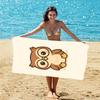 Kawaii Panda Cherry Blossom Print Beach Towel Quick Dry Super Absorbent Lightweight For Summer Pool