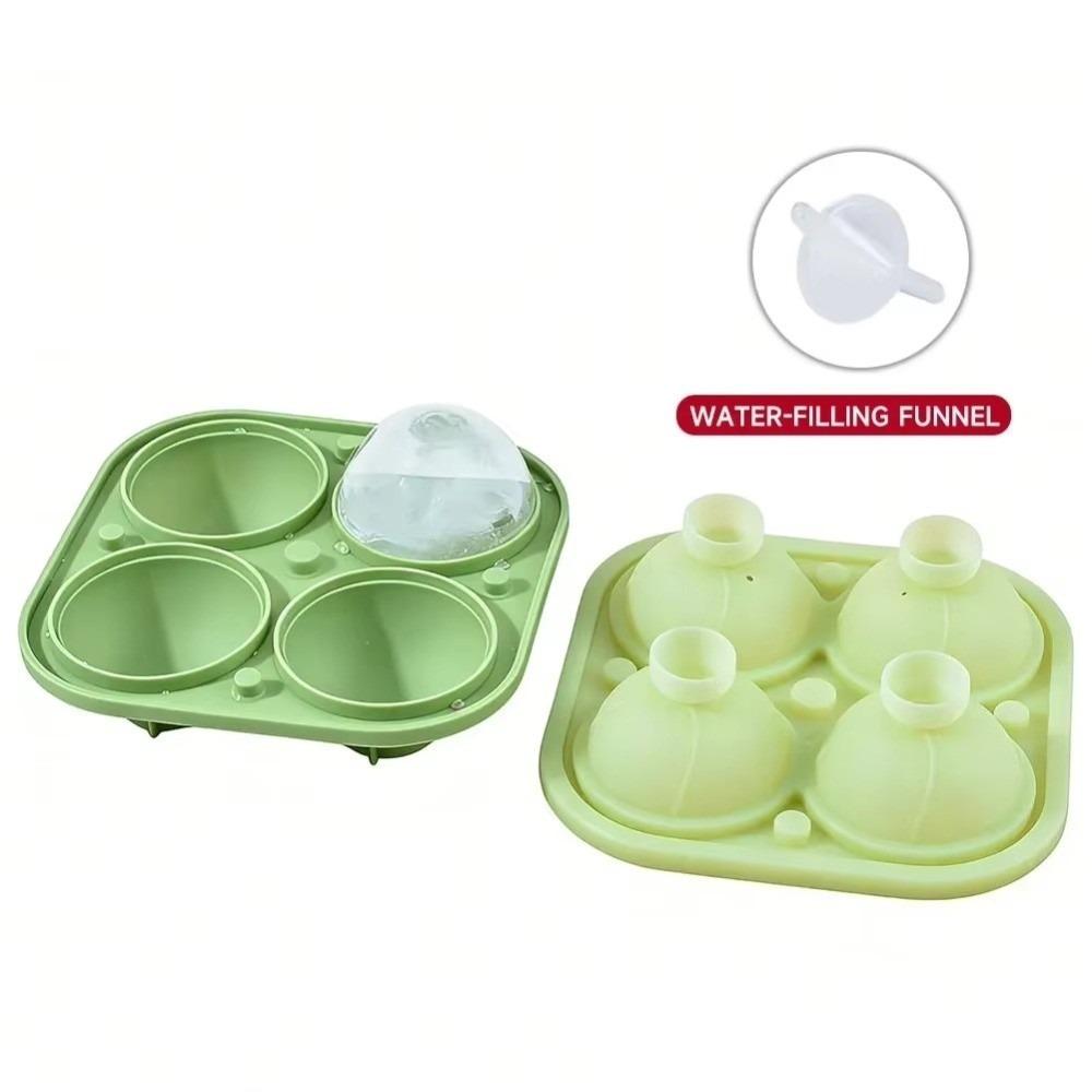 Large Size Ice Ball Mold with Lids Ice Ball Maker Parties Round Ice Mold Bar Accessories зелёный