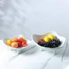 Black and White Three Legged Irregular Resin Decorative Tray, Fruit Tray, Living Room Desktop Storage Container, Home Decoration