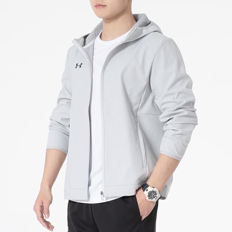 Мужская спортивная тканая куртка с капюшоном Under Armour 2XL серый