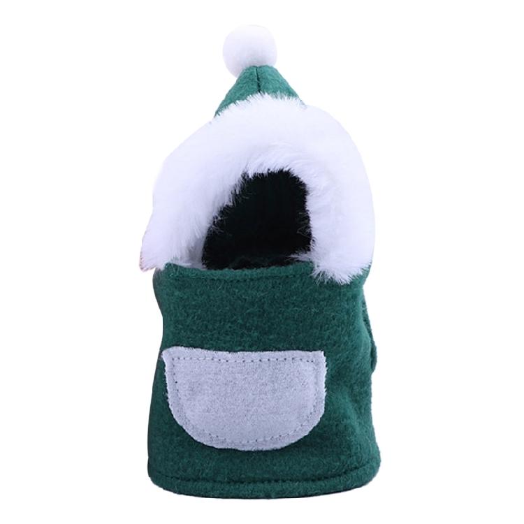 Bird Santa Claus Hoodie Funny Christmas Small Pet Costume Xmas Parrot Apparel