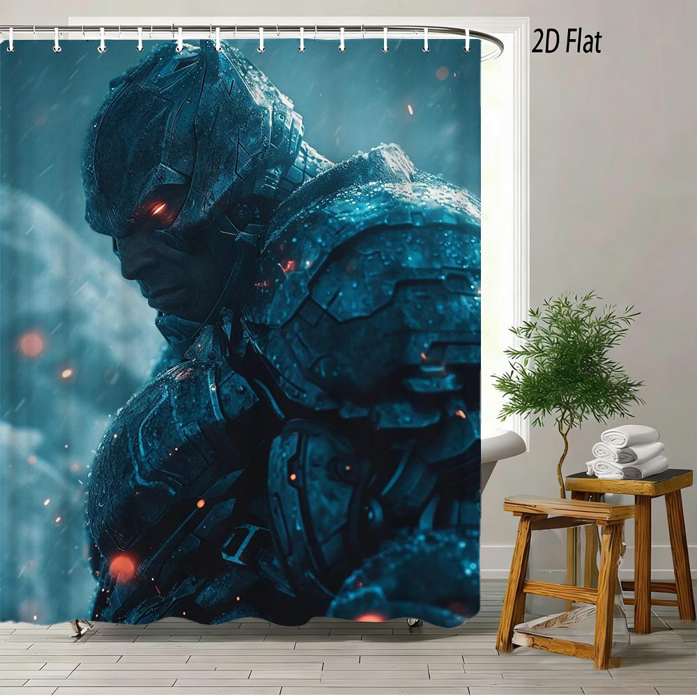 Heath Ledger Joker DC Universum Geld Wasserdichter Duschvorhang - Badezimmer Dekoration Für Fans