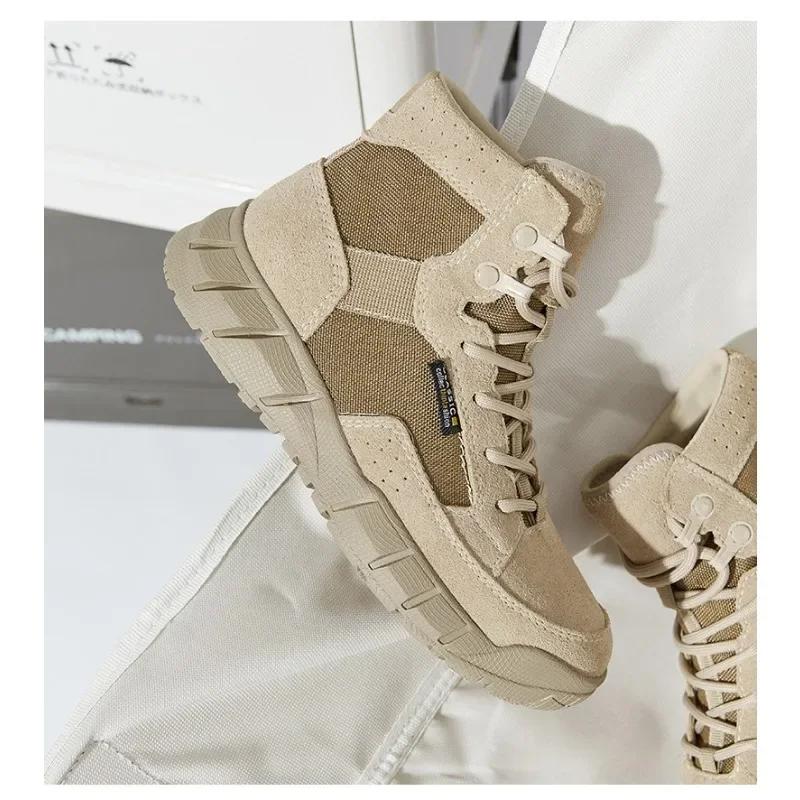 Moda Vaca Camurça Caminhadas Ao Ar Livre Botas Femininas Estilo Britânico Sola Macia Botas De Cano Baixo Para Mulheres E Homens Moda Casual Sapatos De Trabalho Unissex