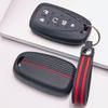 Key Fob Cover for Chevrolet Equinox Malibu Impala Cruze Camaro Traverse Blazer Silverado with Keychain Anti-Scratch Surface Shockproof Structure