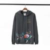 Gallery Dept Graffiti Ink Splatter Vintage Letter Print Cotton Fleece Hoodie Men Women Couple