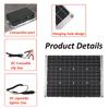 70W Dual 5V USB Solarpanel Effiziente Batterieaufladung für Wohnmobil Auto Boot Outdoor
