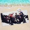 Custom P1Harmony Kpop Bath Towel Microfiber Soft Water Absorbing Breathable For Girl Kids Decorative Cartoon Beach Towel