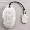 Genuine Leather Auto Smart Key Fob Cover Case Housing Fit For Peugeot 308 408 508 2008 3008 4008 5008 Citroen C4 C4L C6 C3-Xr Picasso Ds3 Ds4 Ds5