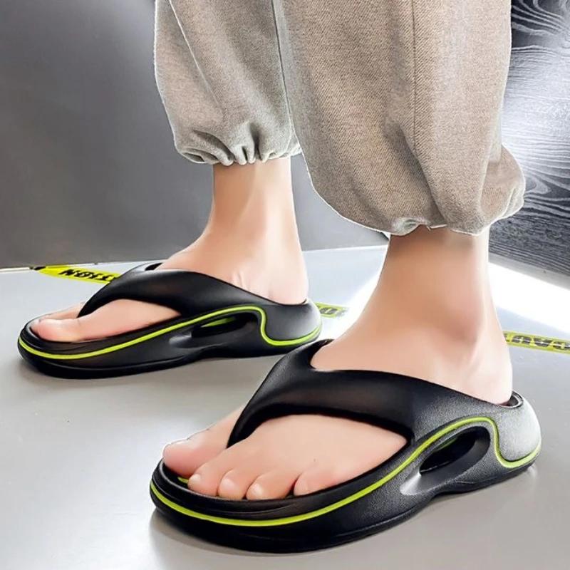 Fashion Slippers for Men Height Soft Shiatsu Shoes High Quality Fashion 2025 Low Price Style Designer Luxury Original Fun Sandals Man