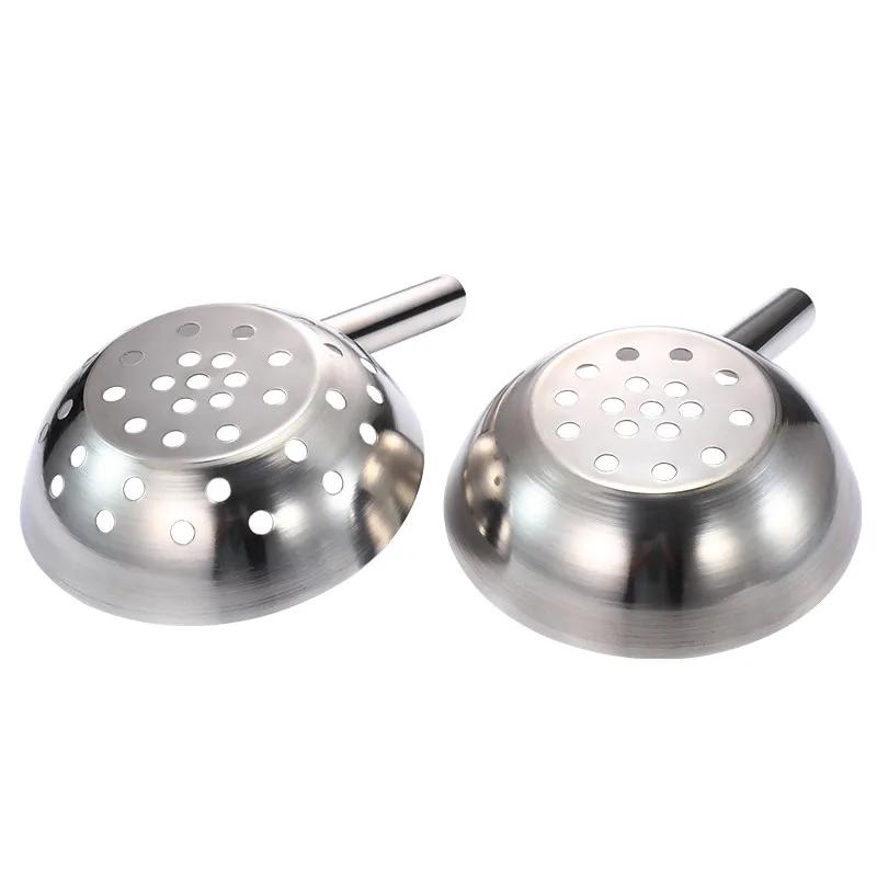 

stainless steel filter colander big over mesh water spoon wooden handle with hanging holes water spoon kitchen accessories