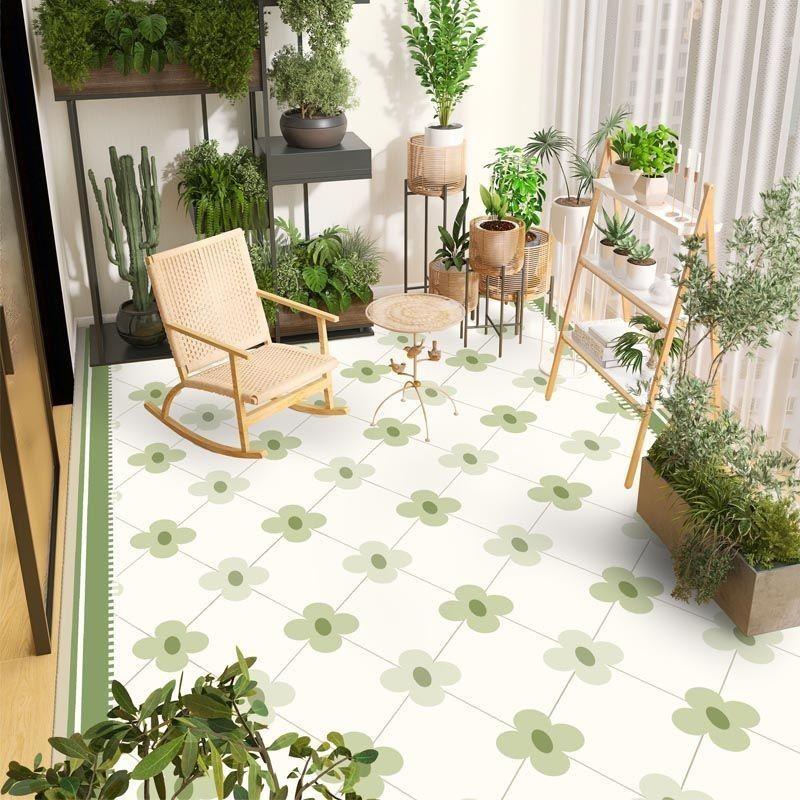 Balkonbodenmatte PVC Küche Wasserdicht Waschbar Rutschfeste Oberfläche Verwendung Zuhause