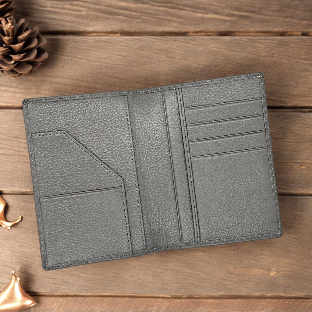 Reise Bordkarte Weiches Echtes Leder Pass Notizbuch Mehrere Kartenfächer Ausweis Kreditkartenhalter Geldbörse