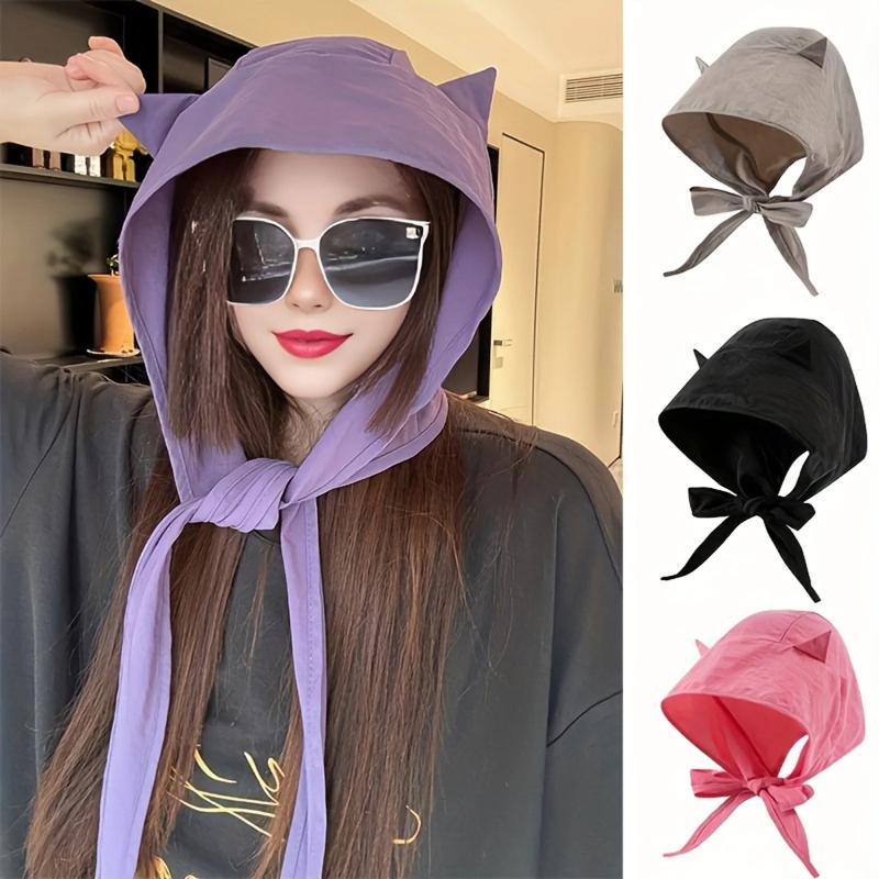 Unisex Sommer Fischerhut mit Band Trendiges Trockenes Niedliches Ohren-Design Sonnenschutzmützen für Sommer Strand Angeln Wandern