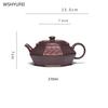 Yixing handmade purple clay teapot Dragon Blood Sand Teapot Tea Charm Baifu Teapot 370ml Chinese Gongfu Tea pot 1pcs