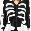 Kigurumi skeleton onesie costume St. Andrew's Day pajamas adult m Onesie skeleton costume - XL