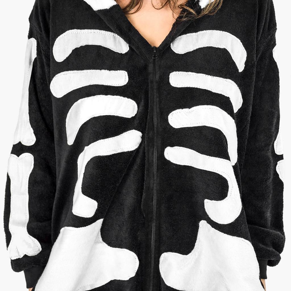 Kigurumi skeleton onesie costume St. Andrew's Day pajamas adult m Onesie skeleton costume - XL