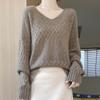 Women's Cashmere Sweater Qinghe Cashmere 30% Cashmere 70% Wool Autumn and Winter Cashmere Pullover Hand-woven Soft and Warm
