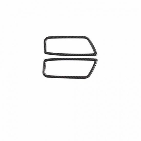 ABS Carbon Fiber Seat Button Handle Frame Cover Trim For BMW 5 Series 2018-