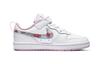 Nike Low 2 SE Floral Slip Resistant Cushioning Low Top Kids' Skateboarding Shoes White Pink Children Aged 3 7 Years Old CZ6613-100