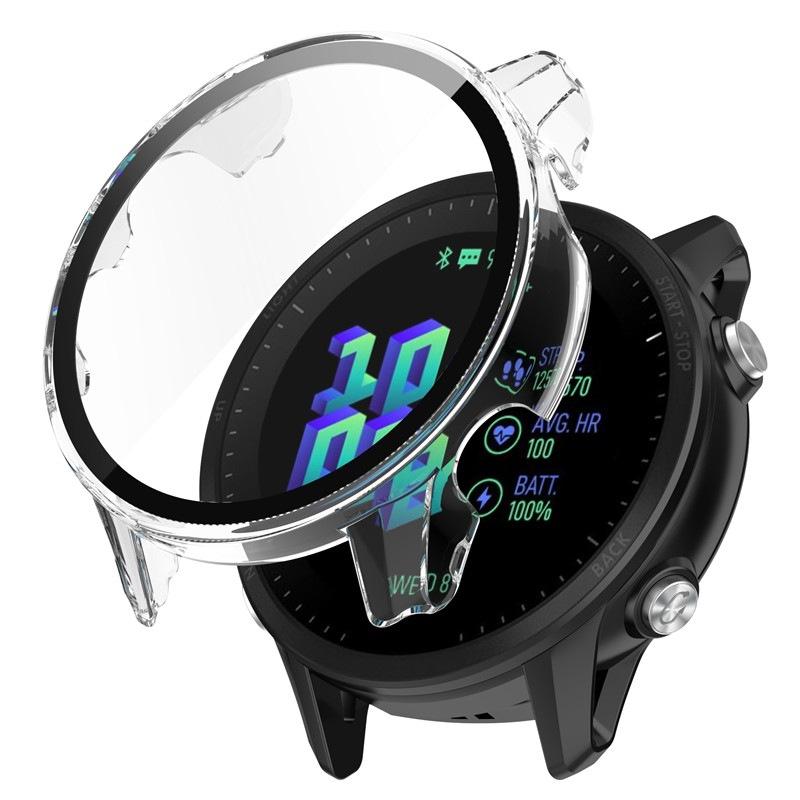 PC-deksel+Herdet glass For Garmin Forerunner 265 265S 965 955 255 165 / Venu 2 Plus 2s 3 Forerunner 255 955 965 Skjermbeskytter