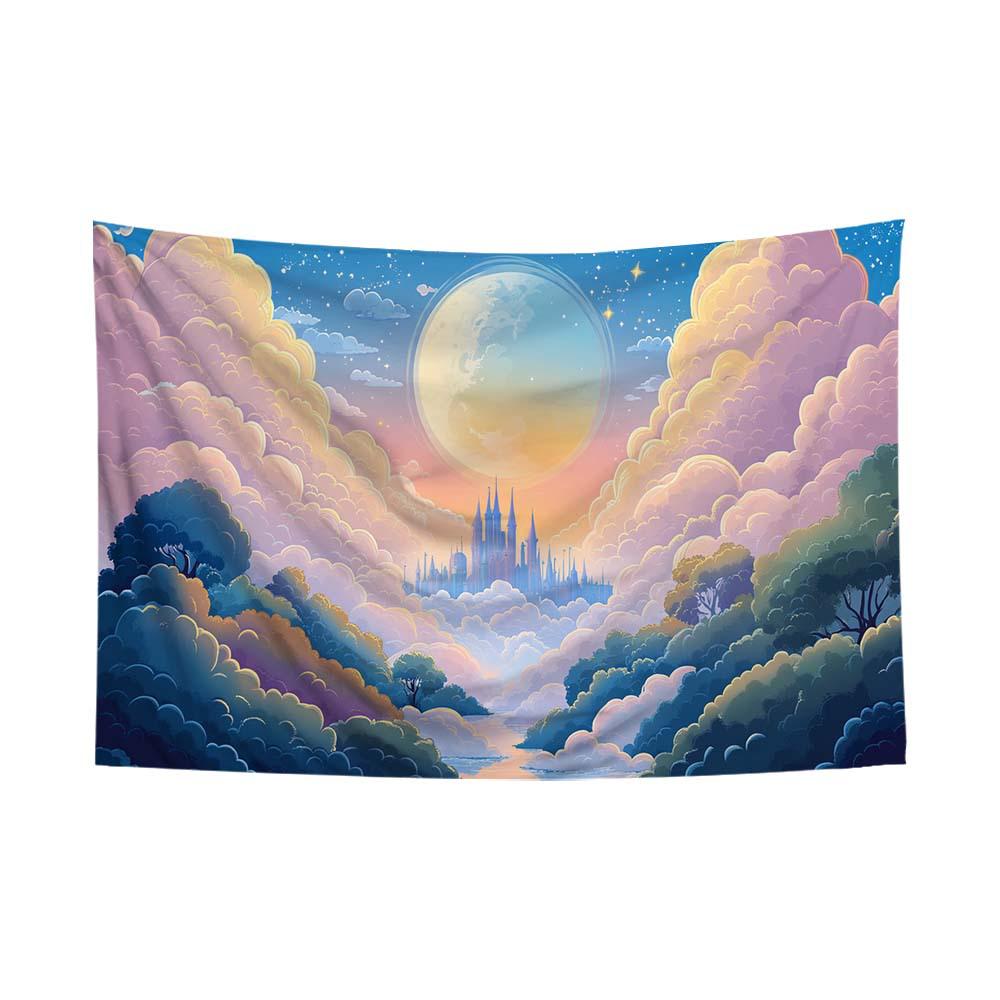 Fluorescent Festival Atmosphere Wall Hanging - Artistic Decoration Cloth