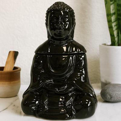 Buddha Oil Burner, Black