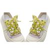 Organza Printed Transparent Shoe Laces For Sneakers Casual Shoes Universal Fit Breathable Lightweight Design