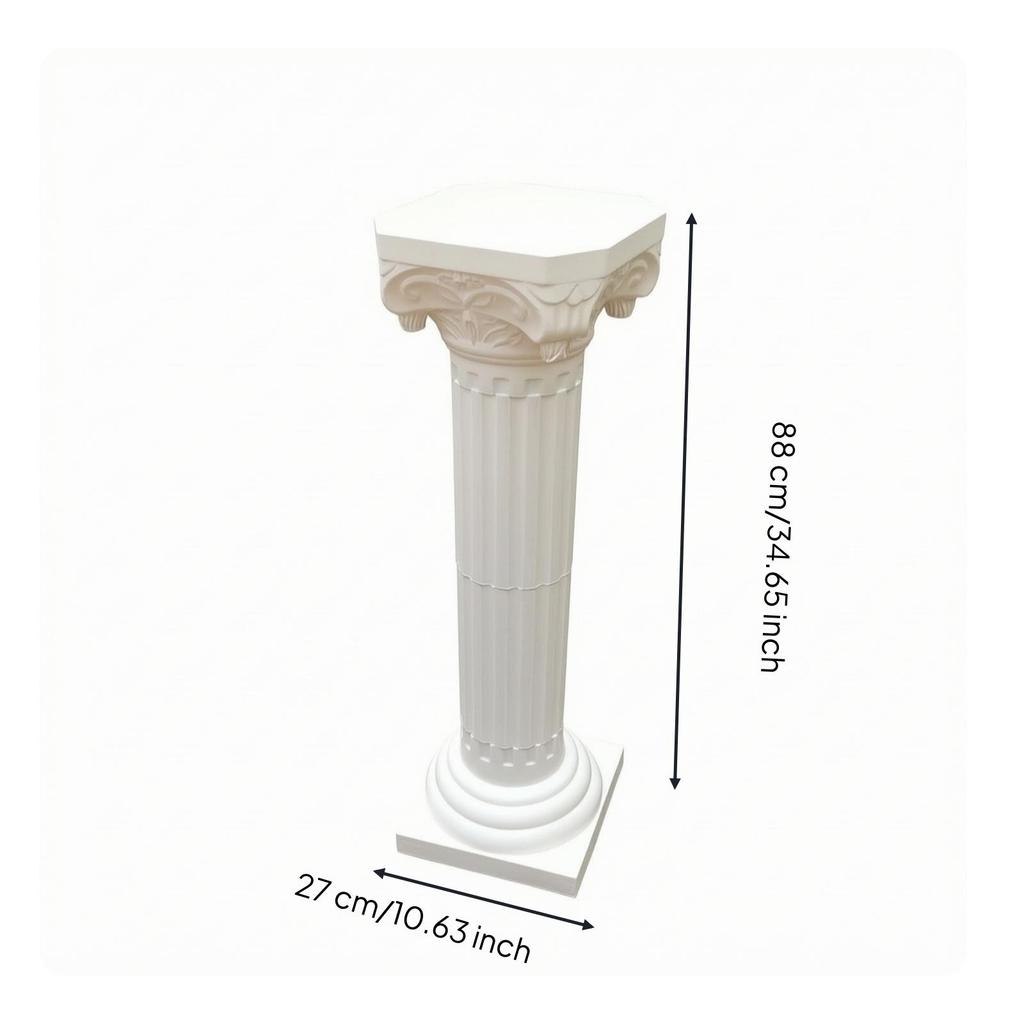 Römische Säule mit kannelierter Säulenschaft Klassischer Hochzeitsdurchgang Sockel Elegant