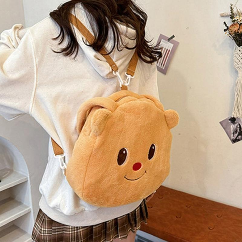 Lovely Bear Doll Backpack Fashion Forward Bag for Students Teenagers