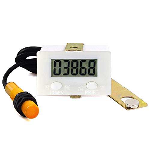 DIGITEN LCD Digital 0-99999 Counter 5 Digits Plus UP Gauge + Magnetic Proximity Switch Sensor