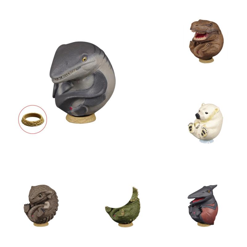 Delightful Round Dinosaur Toy Collection Featuring T-rex Elephant Triceratops And Stunning Wildlife Models