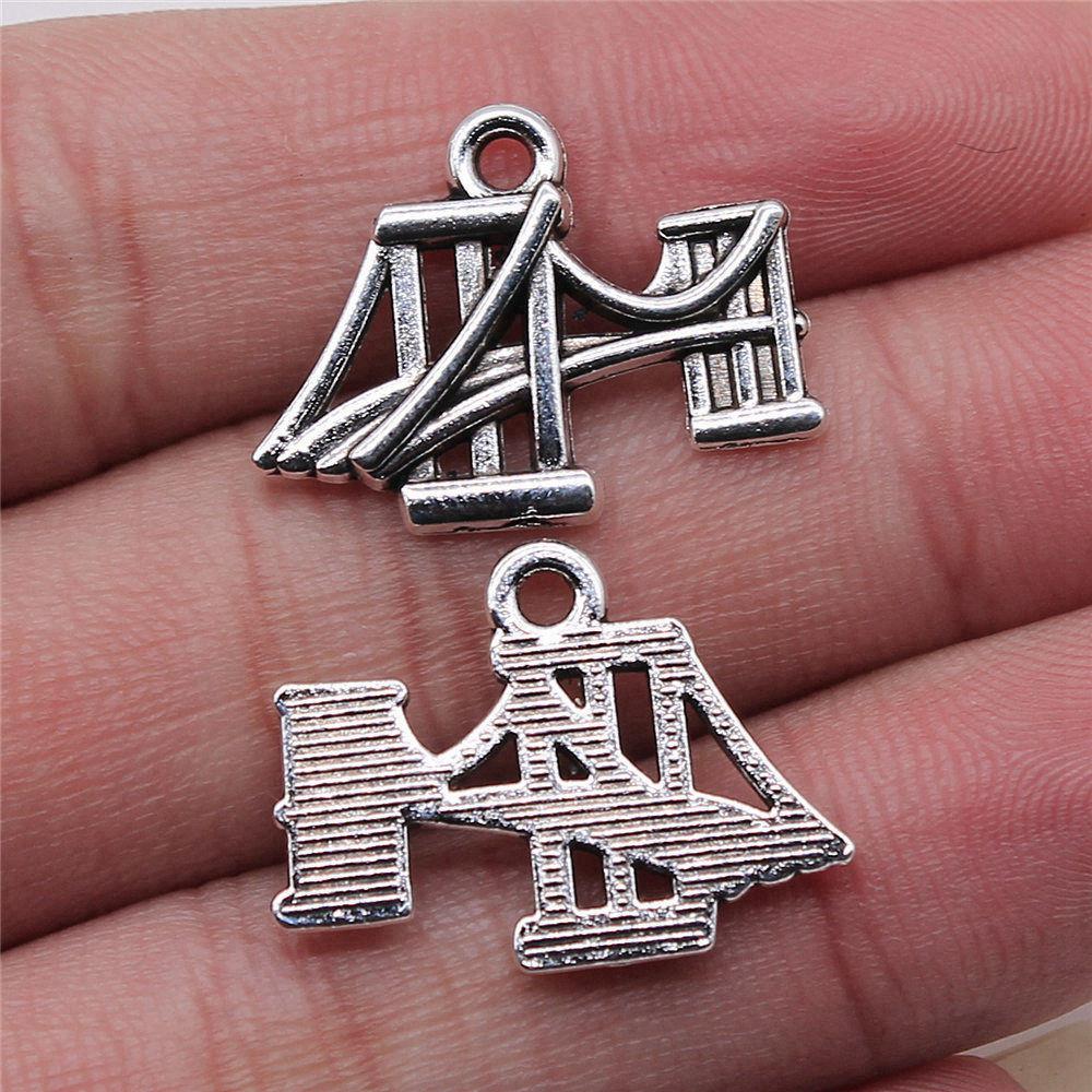 Travel Map Charms Pendant Women Jewelry Massive Bohemian Art Supplies