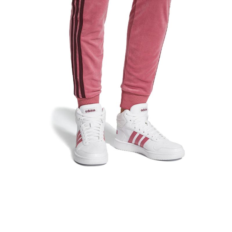 adidas Hoops 2.0 Mid 'White Purple Red' Women's Sneakers B42101