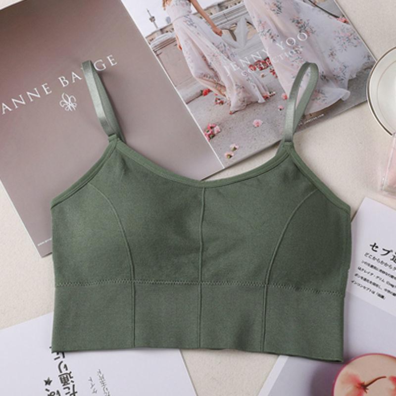 

Женская майка-топ, беспроводное ками, базовый слой, нижнее белье, противоскользящий спортивный бюстгальтер, бюстье, тонкий стиль L