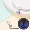 Authentic Original Copper Metal Charm Bead Components Luxury Pink Rose Flowers Fireflies Pendant Bead Components Bead Components Compatible With