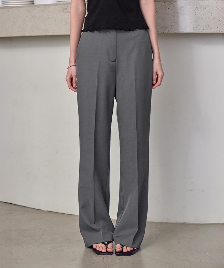 Leondeondada Signature Essentail Bootcut Slacks, Charcoal