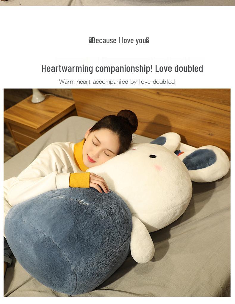 Super Soft Plush Rabbit Doll - Cute Hugging Cushion for Sleep
