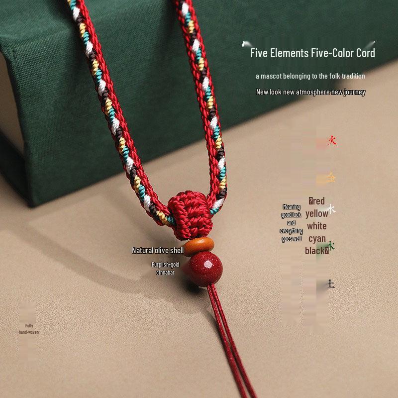 Year of the Dragon Five-Element Braided Pendant Necklace Cord