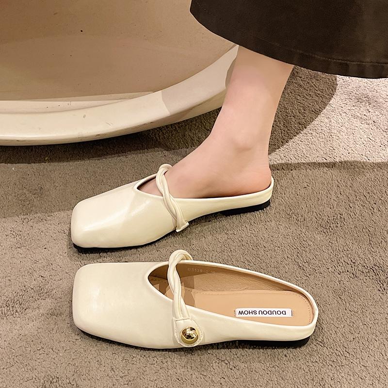 Мода Новый корейский стиль Новые летние женские туфли Ретро сандалии с квадратной — фото 3