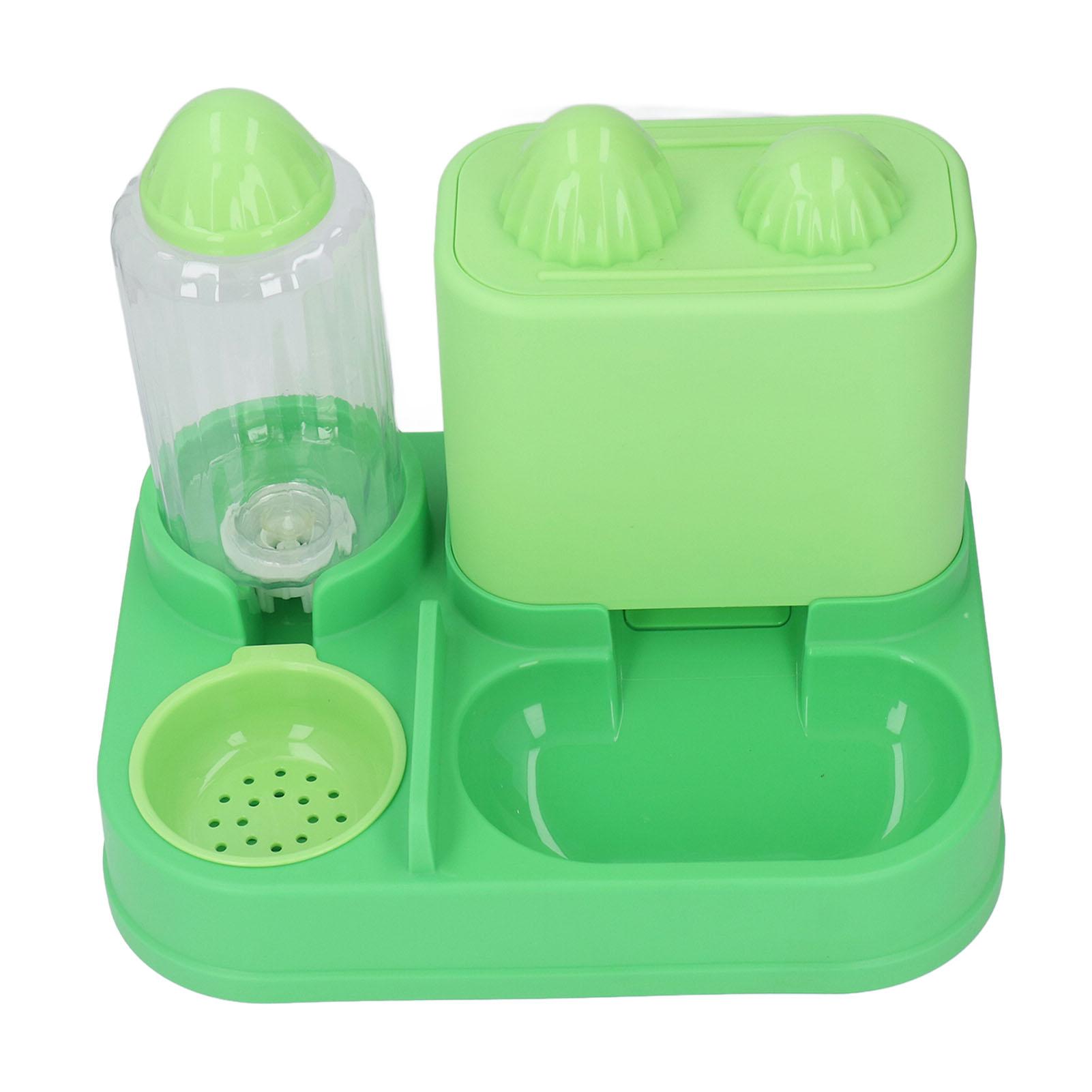 

Автоматическая кормушка для домашних животных и диспенсер для воды 2 в 1, большая емкость для сухой и влажной еды, раздельный съемный комплект для кошек с гравитационным питанием и диспенсером для воды