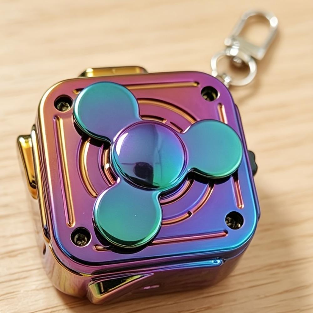Smooth Rotation Multi-Play Fidget Spinner Keychain Fun Finger Relax Keychain Bag Pendant
