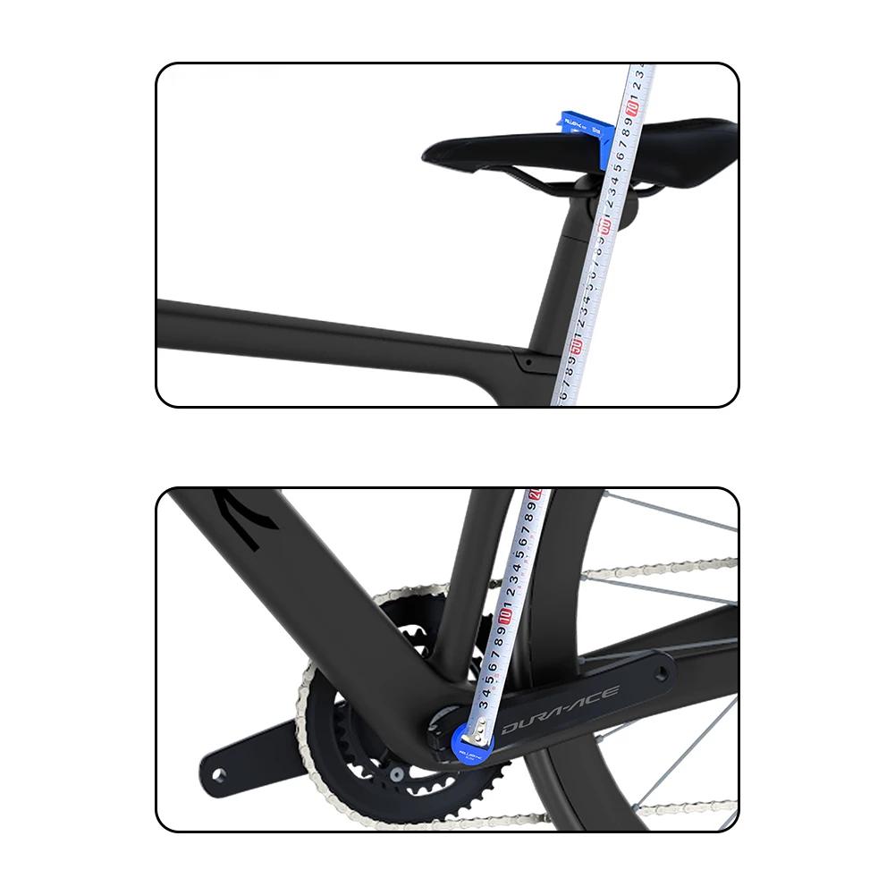 Bike Seat Height Measuring Tool Saddle Positioning Tools Bicycle Seat Cushion Height Measuring Tool for Mountain Road Bicycle
